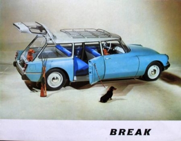 Citroen ID 19 Break Modelprogram 1961 Carbrochure (4940)
